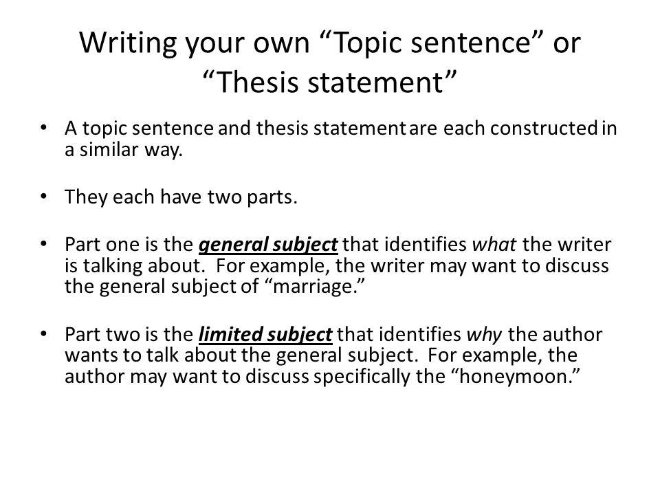 Q. What is a thesis statement? I need some examples, too.